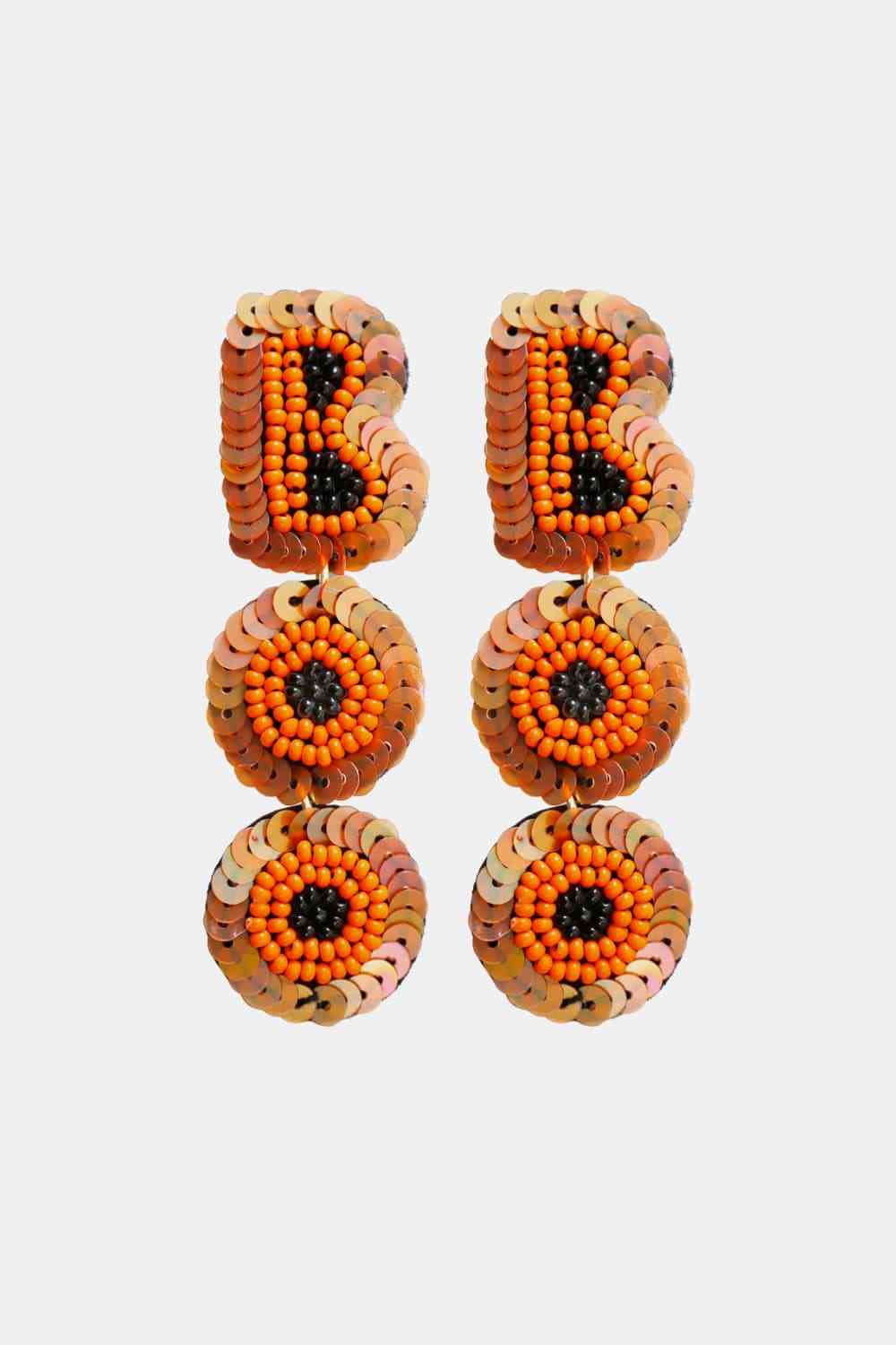 BOO Beaded Dangle Earrings