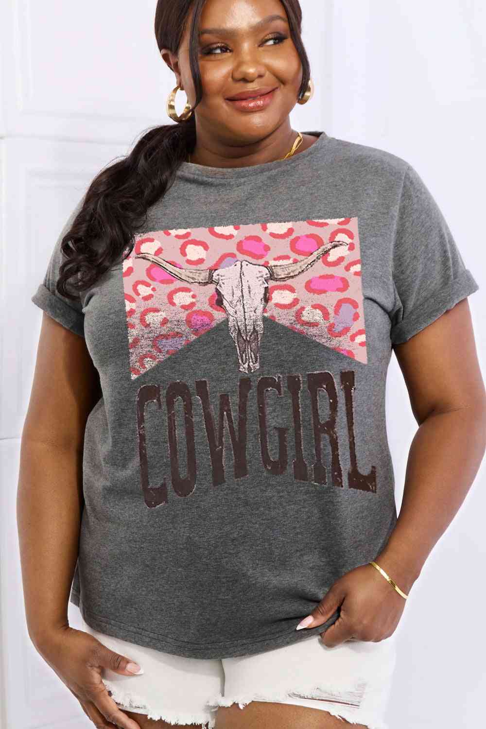 Simply Love Simply Love Full Size COWGIRL Graphic Cotton Tee