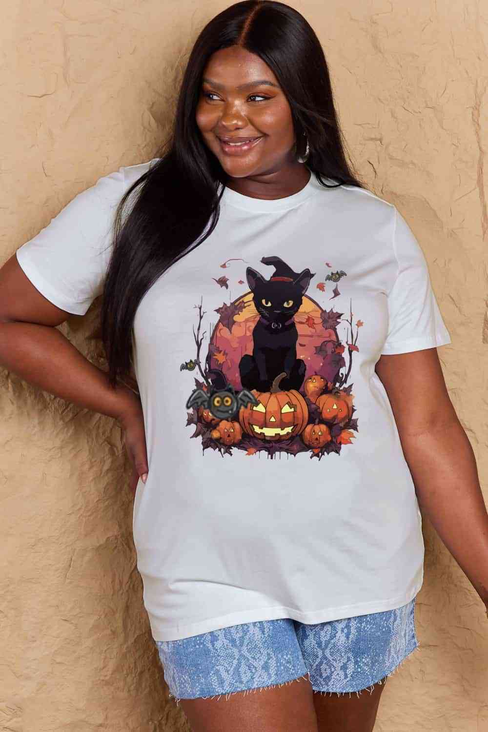 Simply Love Full Size Halloween Theme Graphic T-Shirt