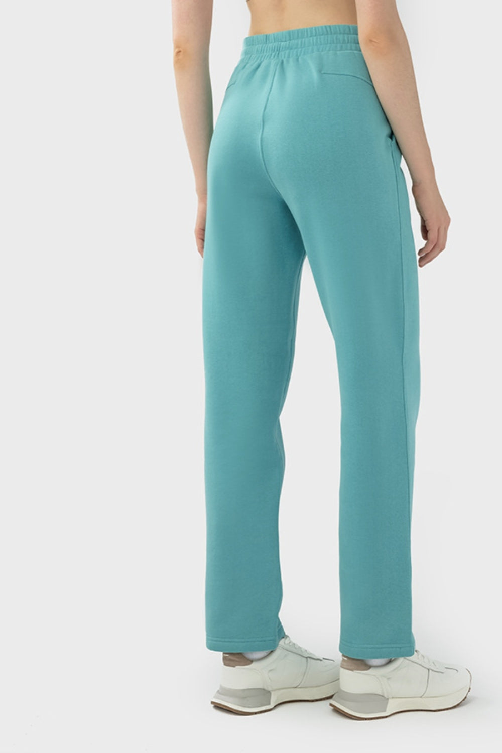 Drawstring Waist Sports Pants with Pockets