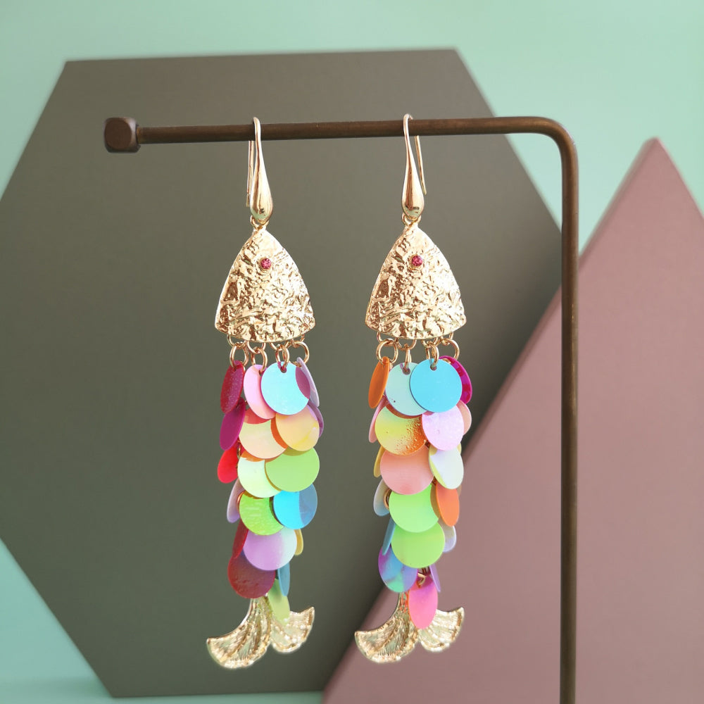 Fish Shape Dangle Earrings